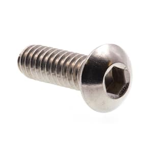 #10-24 x 5/8 in. Grade 18-8 Stainless Steel Hex Allen Drive Button Head Socket Cap Screws (10-Pack)