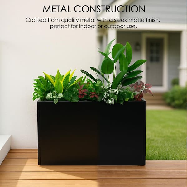 KOZYARD 30 in. L x 12 in. W x 24 in. H Metal Planter Box