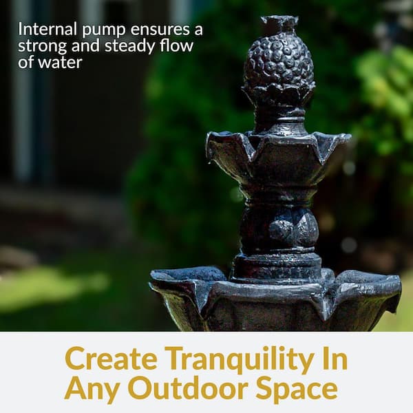 Reviews for Sunnydaze 4-Tier Electric Pineapple Water Fountain in