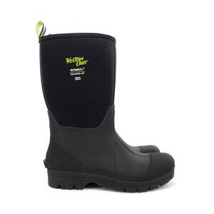 Men’s responsible winter boot, very worn and durable black size 11 Men Size 11 Black Nylon Zipper Winter Boots 9885-M110 - The  main image 4
