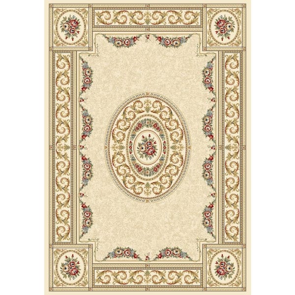 Home Decorators Collection Winifred Ivory 5 ft. x 8 ft. Indoor Area Rug