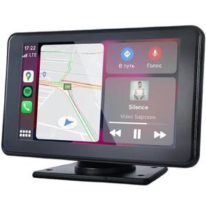 Portable Wireless Touchscreen Car Stereo Bluetooth 5.3 Voice Control 7" Apple Carplay & Android Auto Car Audio HD Screen