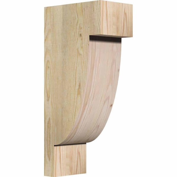 Ekena Millwork 6 in. x 10 in. x 22 in. Douglas Fir Alpine Rough Sawn Corbel