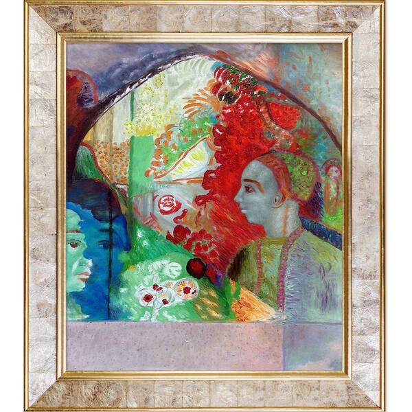 LA PASTICHE The Dream - OR by Odilon Redon Gold Pearl Framed Abstract Oil Painting Art Print 26 in. x 30 in.