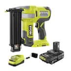 ONE+ 18V 18-Gauge Cordless AirStrike Brad Nailer with 1.5 Ah Battery and Charger
