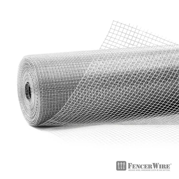 Fencer Wire 1/4 in. x 3 ft. x 100 ft. 23-Gauge Hardware Cloth, Hot-Dip Galvanized After Welding, Heavy-Duty Welding Fencing