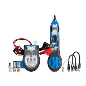 Coax and Network Cable Tester Tone and Probe Kit Plus with ABN Clips
