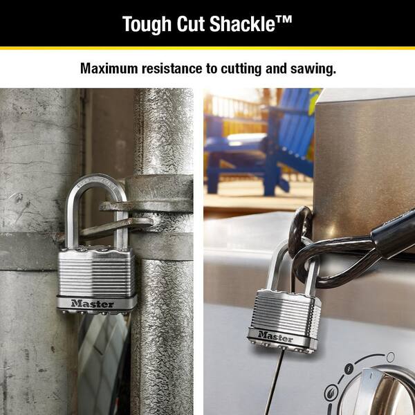 Master Lock Heavy Duty Outdoor Resettable Combination Padlock, 2-in Wide x  1-1/2-in Shackle in the Padlocks department at