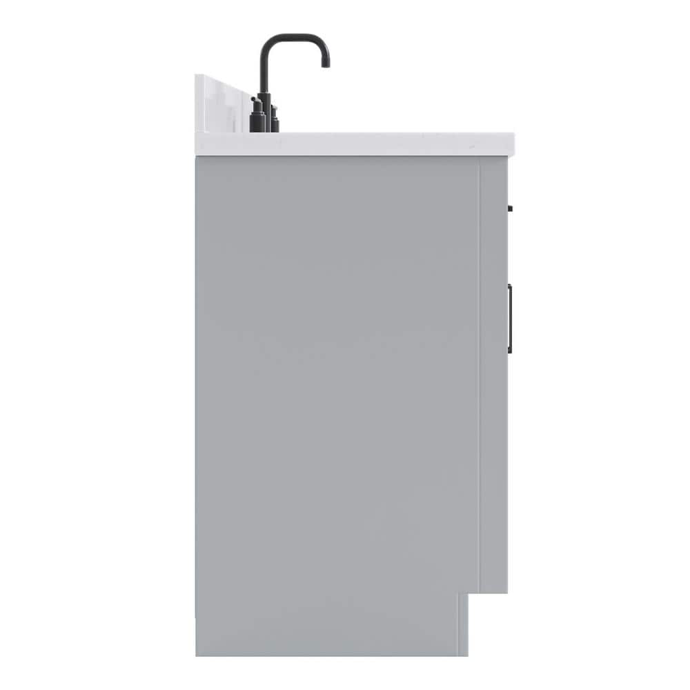 Hepburn 30" Grey Freestanding Single Basin Vanity with Quartz Top