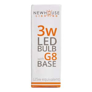 25-Watt Equivalent G8 LED Light Bulb Warm White (4-Pack)