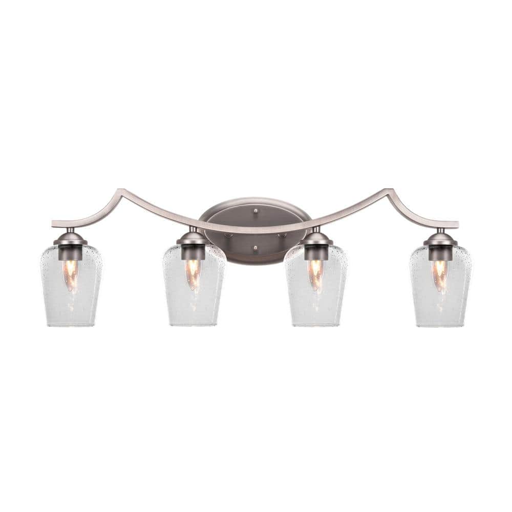 Graphite Light Fitting Cleveland 7.5 in. 1-Light Graphite Vanity Light 5R54GP210 - The Home Depot