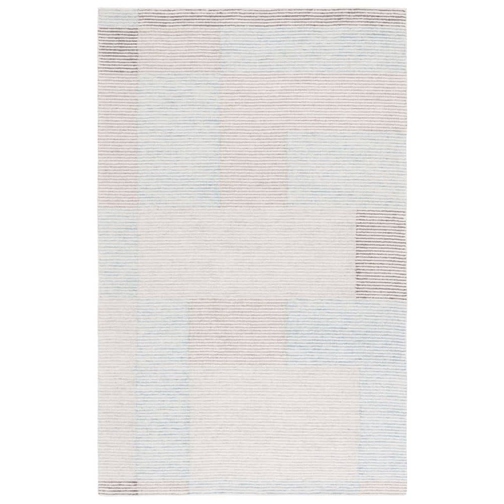 Metro 4 ft. x 6 ft. Ivory/Light Blue Faded Geometric Area Rug price history on PriceWatchPro