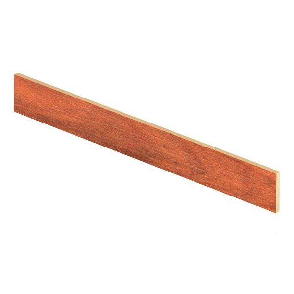 Zamma South American Cherry 94 in. Length x 1/2 in. Depth x 7-3/8 in. Height Laminate Riser to be Used with Cap A Tread