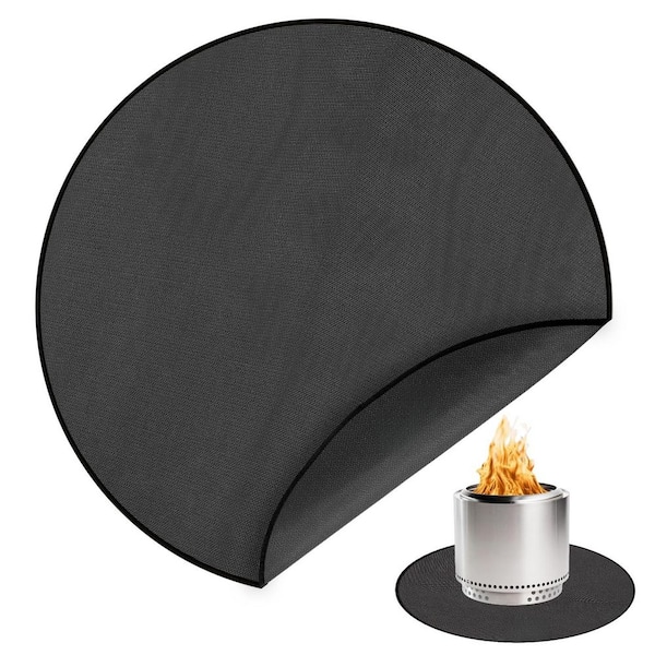 42 in. Fire Pit Mat with 4-Layer Double-Sided Fireproof for Solo Stove Bonfire, Deck, Patio, BBQ, and Indoor Fireplace