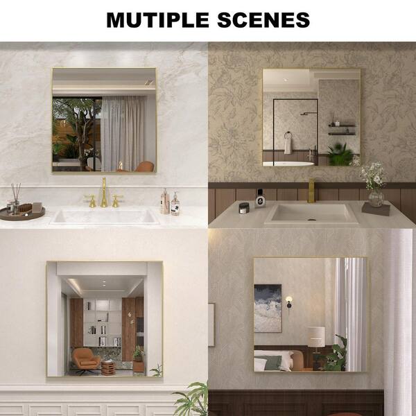 Sylanor 30 in. W x 30 in. H Rectangular Framed Wall Bathroom