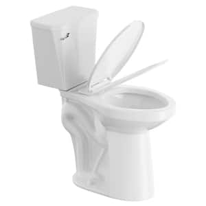 High S-Trap 2-Piece 1.28 GPF Elongated Chair Height Floor Mounted Toilet in White (Seat Included)