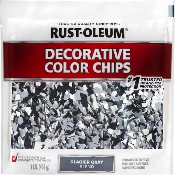 Rust-Oleum 1 lb. Glacier Gray Decorative Color Chips