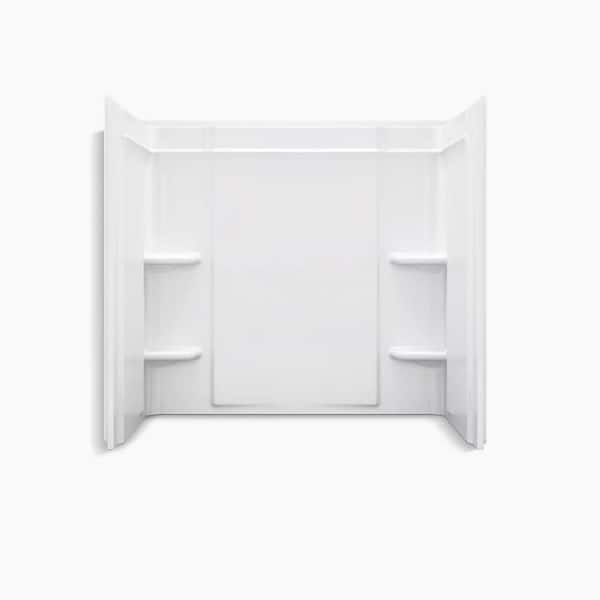 Sterling Ensemble 30 in. x 60 in. x 55 in. 3-Piece Direct-to-Stud Alcove Tub Surround in White