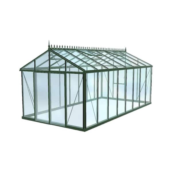 Exaco Royal Victorian VI36 10 ft. x 20 ft. Greenhouse Green Glass