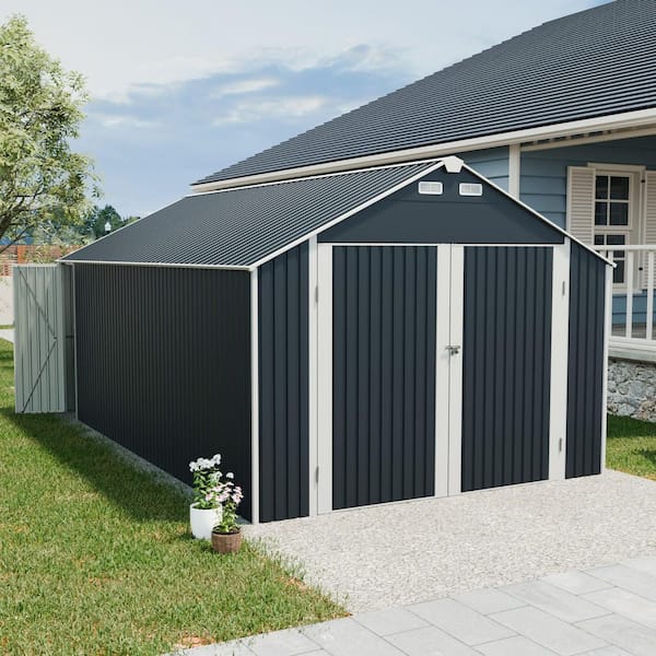 CARBUTLER 12 ft. W x 20 ft. D Metal Outdoor Storage Shed/Garage