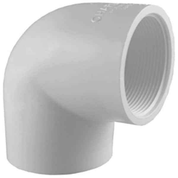 Charlotte Pipe 1 In X 3 4 In Pvc Schedule 40 90 Degree S X Fip Reducer Elbow Fitting Pvc 3000hd The Home Depot