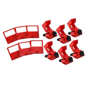 480/600 Volt Clamp-On Breaker Lockouts (6-Pack)