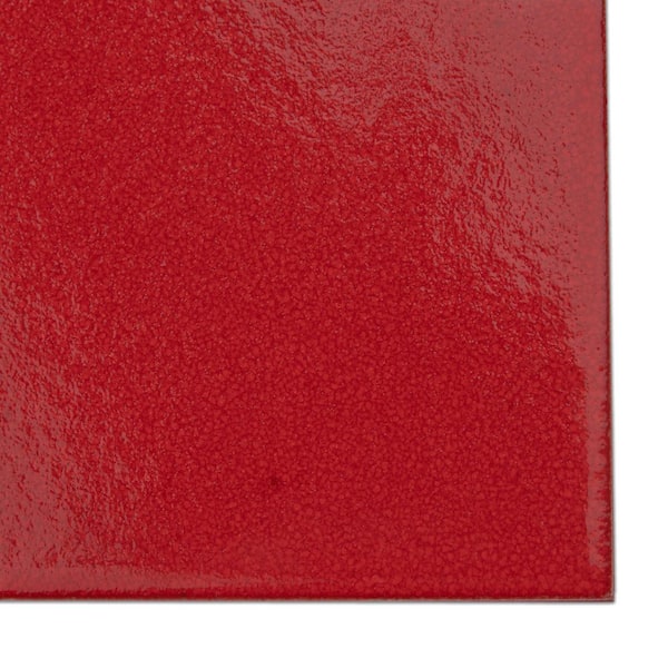 Merola Tile Monocolor Premium Rojo Volcan 7-7/8 in. x 7-7/8 in