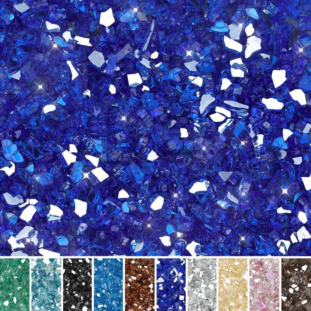 10 lb. 1/4 in. Fire Glass Reflective High Luster Cobalt Blue 1 Bag price history on PriceWatchPro