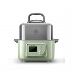 5 qt., Digital Multi-Functional Food Steamer, Quick Steam in 60s, Stainless Steel Steamer Tray, Green Food Steamer