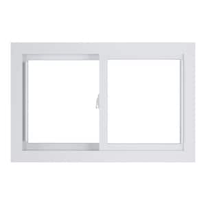 35.75 in. x 23.25 in. 70 Series Universal Hand White Vinyl Low-E Argon Sliding Basement Replacement Window, Screen Incl