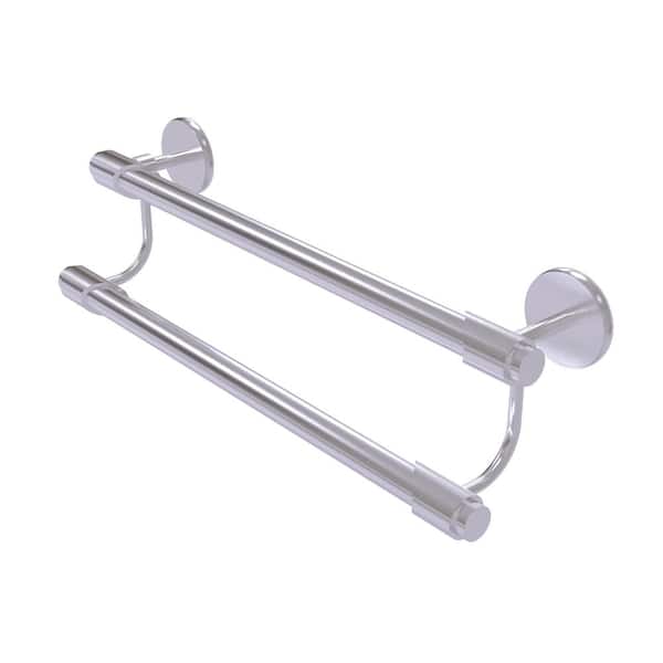 Allied Brass Tribecca Collection 30 in. Wall Mounted Double Towel Bar in Satin Chrome
