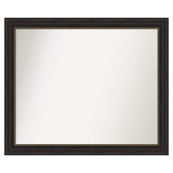 Amanti Art Accent Bronze 43 in. x 36 in. Custom Non-Beveled Polystyrene Antique Framed Bathroom Vanity Wall Mirror