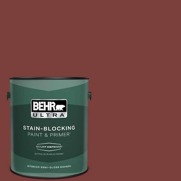 BEHR ULTRA 1 gal. #PPU2-02 Red Pepper Extra Durable Semi-Gloss Enamel Interior Paint & Primer