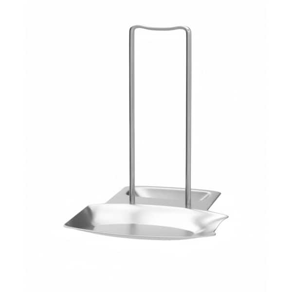304 Stainless Steel Pan Lid Organizer with Progressive, Spoon Rest Shelf for Kitchen Decor Tool (1-Pack)