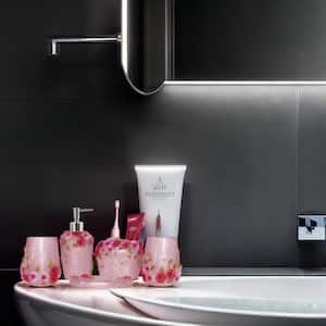 5-Piece Bathroom Accessories Set, Pink