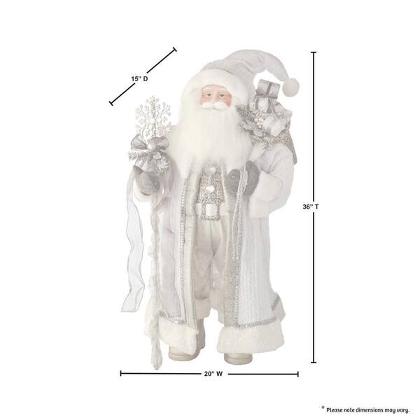 Regency International 36 in. White Resin Winter White Tabletop