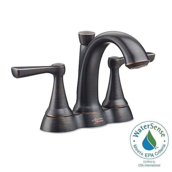 Rumson® 4-Inch Centerset 2-Handle Bathroom Faucet 1.2 gpm/4.5 L/min With  Lever