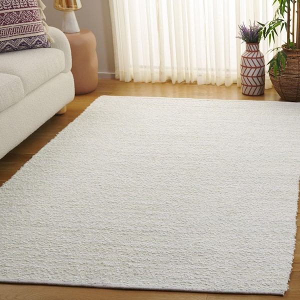 Renewal 8 ft. x 10 ft. Light Green/Ivory Abstract Striped Area Rug