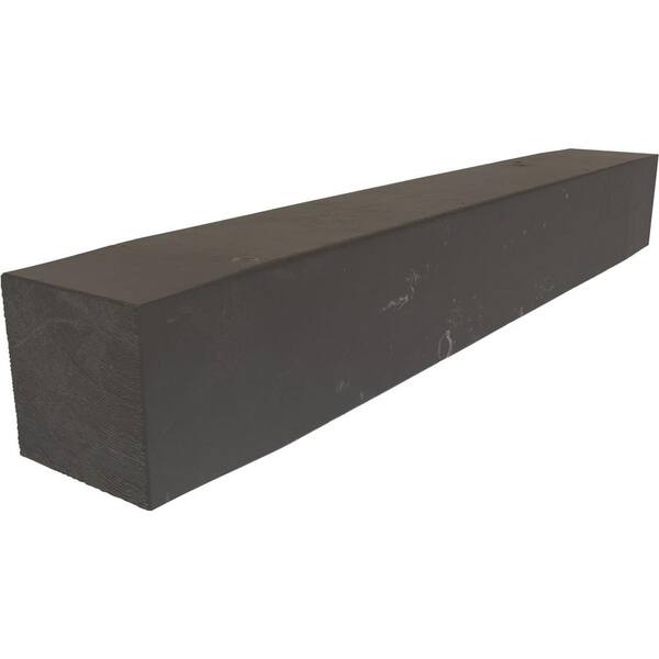 Ekena Millwork 6 in. x 10 in. x 7 ft. Knotty Pine Faux Wood Fireplace Mantel Aged Cedar