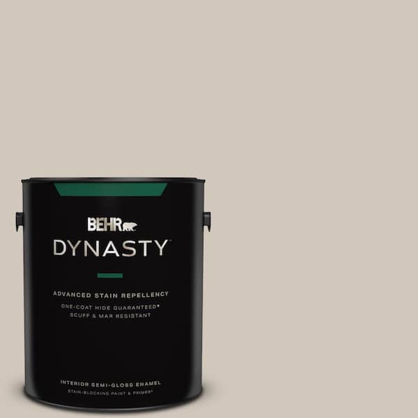 BEHR DYNASTY 1 gal. #N210-2 Cappuccino Froth Semi-Gloss Enamel Interior Stain-Blocking Paint & Primer