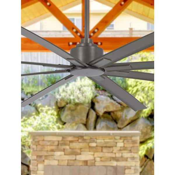 Xtreme H2O 84 in. Indoor/Outdoor Smoked Iron Ceiling Fan with Remote Control
