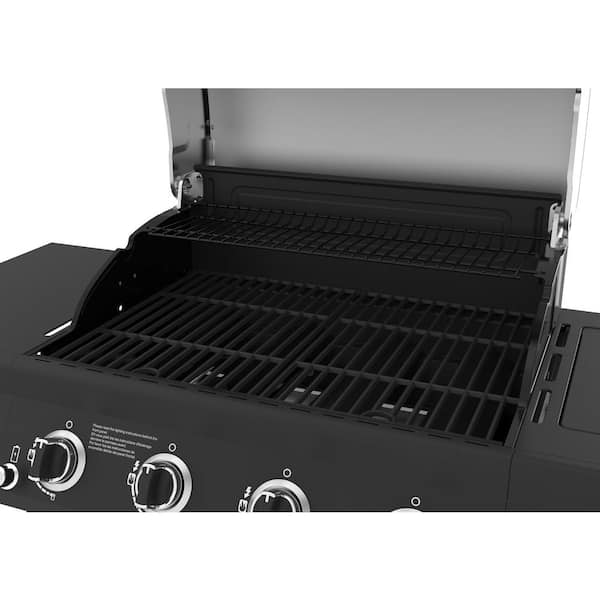 Expert Grill 4 Burner Propane Gas Grill with Side Burner and Stainless  Steel Lid 