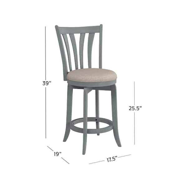 Hillsdale Furniture Savana Blue Wirebrush 25.75 in. Counter Stool