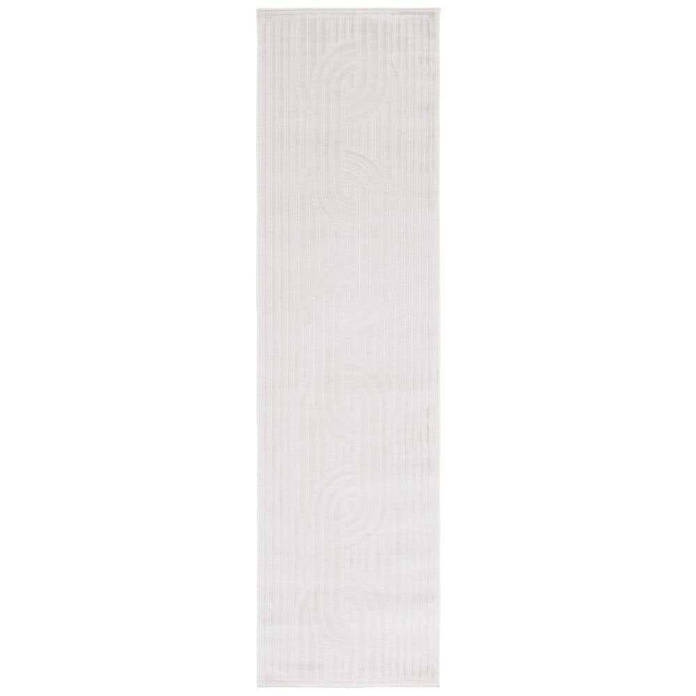 Archway 2 ft. x 8 ft. Ivory/Ivory Geometric Knots Runner Rug price history on PriceWatchPro