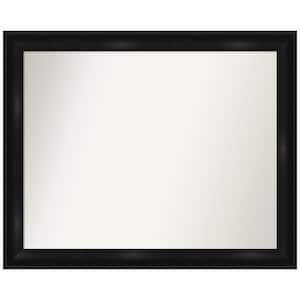 Grand Black Narrow 32 in. W x 26 in. H Rectangle Non-Beveled Framed Wall Mirror in Black