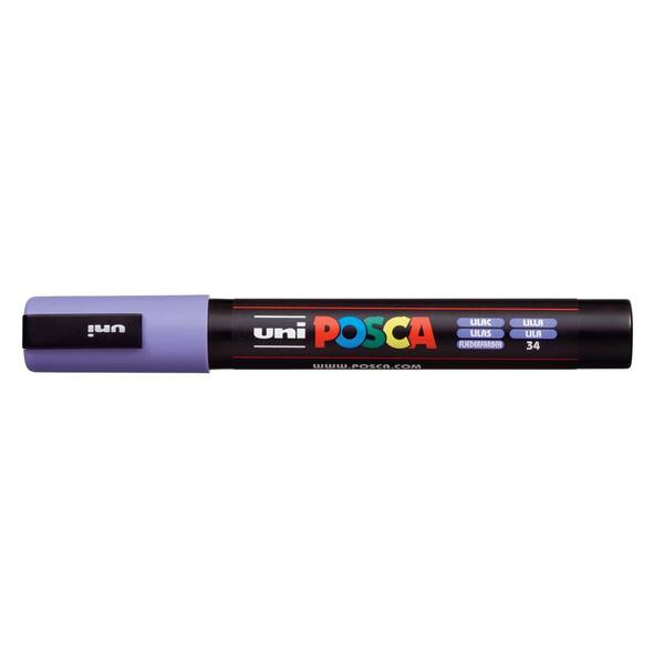 POSCA PC-5M by Uni-Ball Violet PACK OF 3 