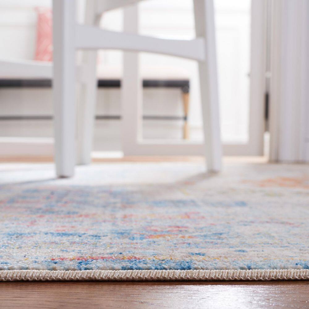 Blue Multi Vintage Persian Runner Rug 2' x 5'