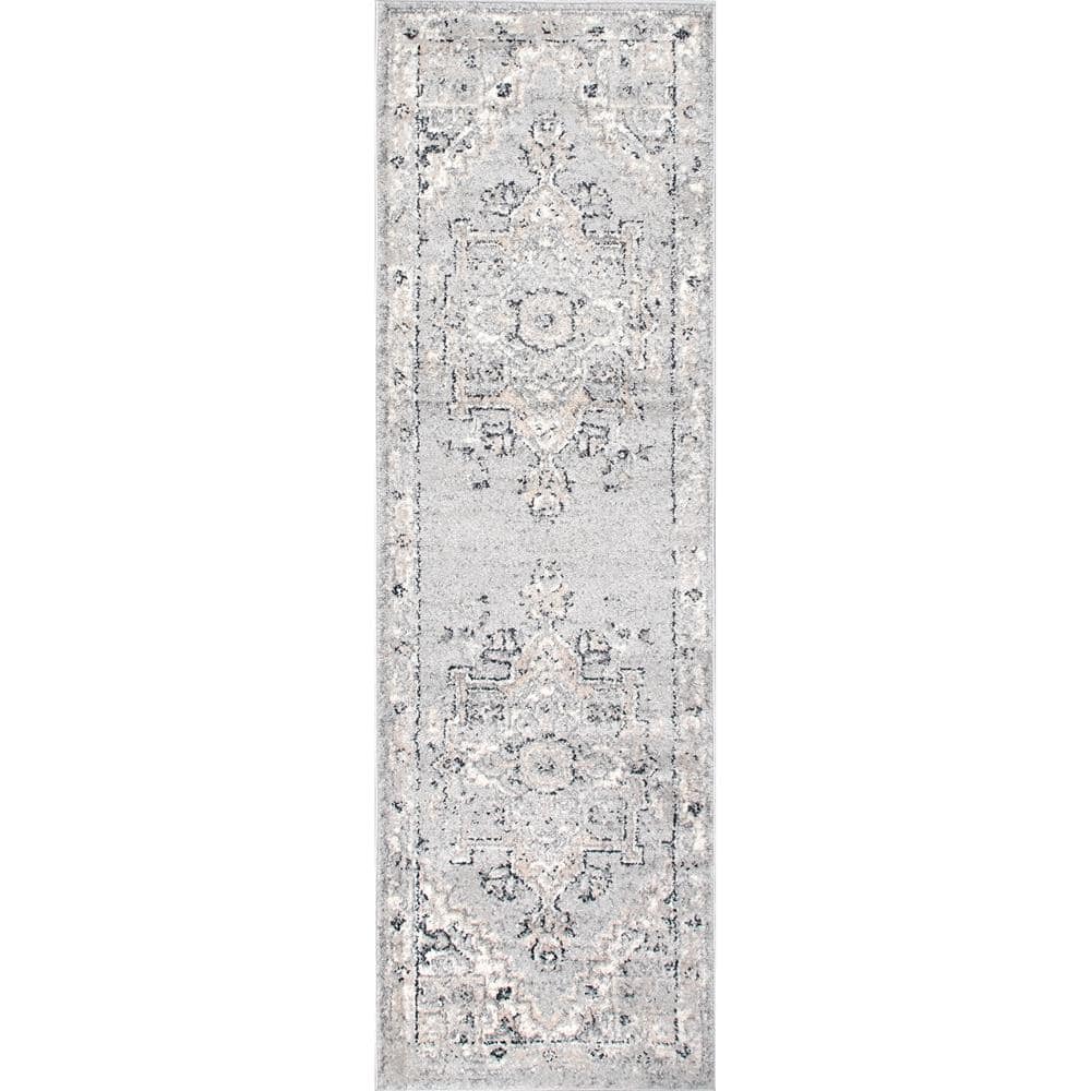 Essa Vintage 2 ft. x 6 ft. Light Grey Runner Rug price history on PriceWatchPro