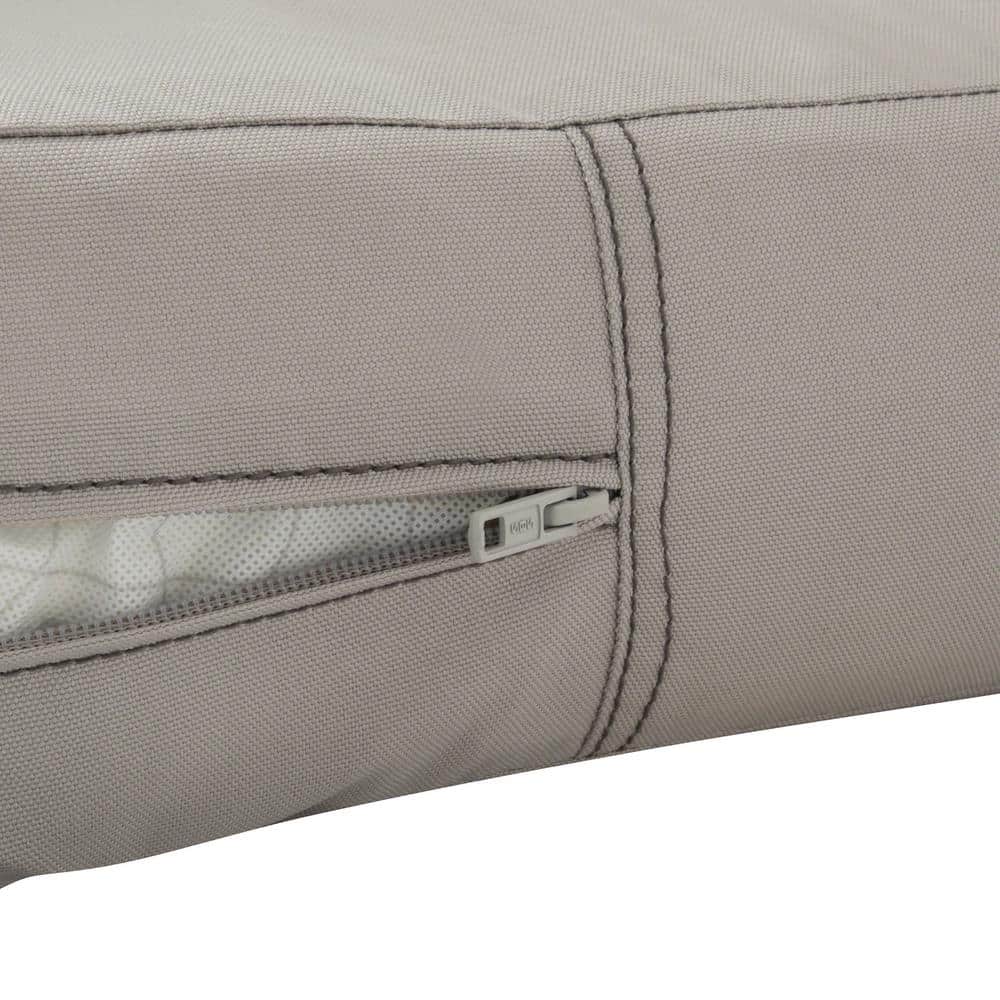 Ravenna Luxe Mushroom Beige Outdoor Loveseat Cushion