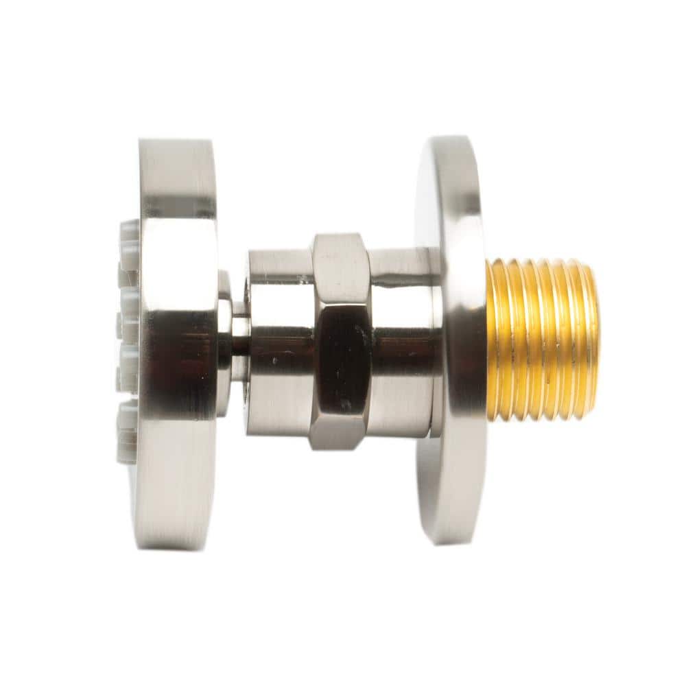 Brushed Nickel Round Adjustable Shower Body Spray